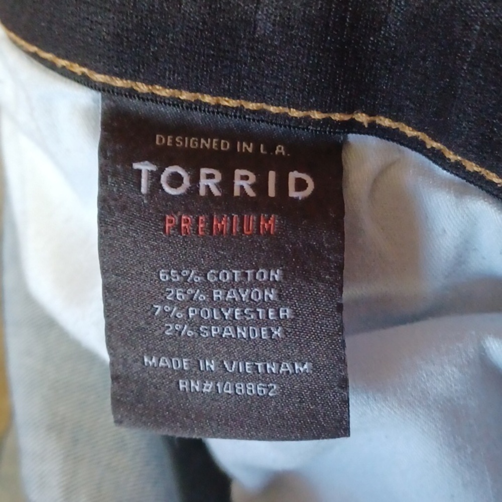 Torrid Premium Sky High Skinny Jeans Gap Proof Waist Plus Size 18R Stretch - Picture 13 of 15